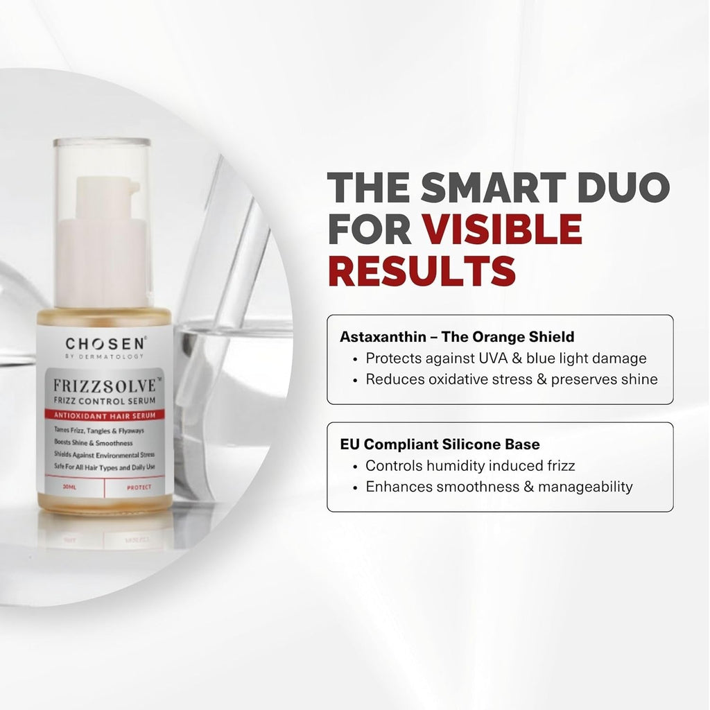 Chosen By Dermatology Frizzsolve Advanced Anti Frizz Hair Serum - 30 ml