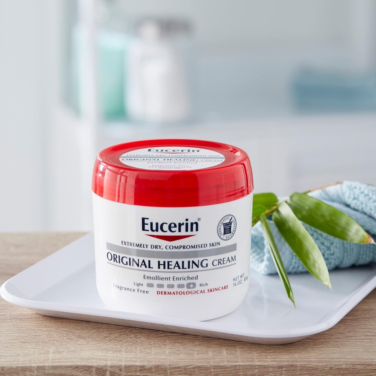 Eucerin Original Healing Cream for Extremely Dry, Compromised Skin, Fragrance Free - 454 Gms