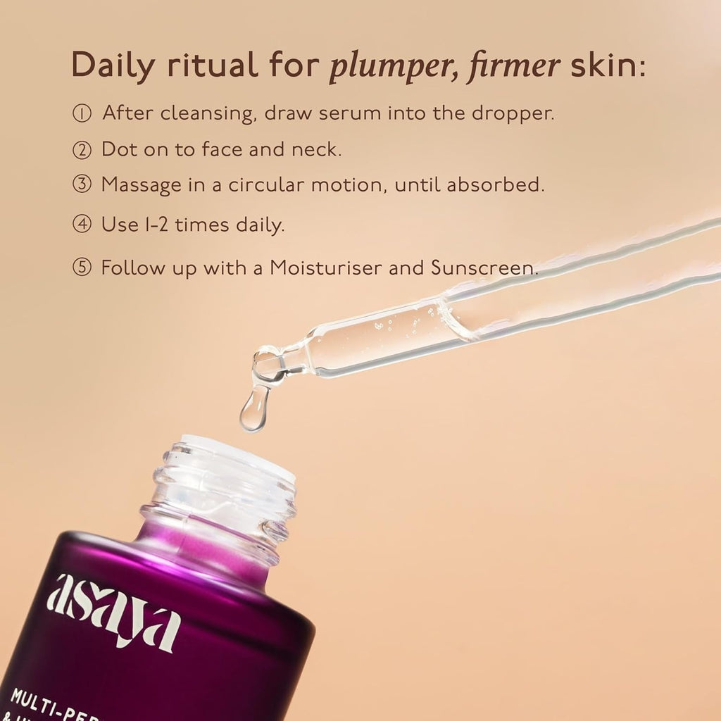 Asaya Multi Peptide Day/Night Face Serum with Hyaluronic Acid - 30 ml