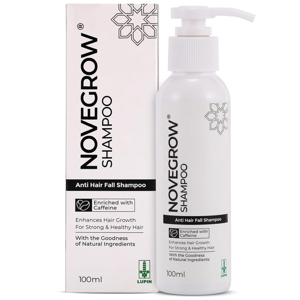 Novegrow Anti Hairfall Shampoo, Reduces Hair Loss, Frizz and Tangles, Boosts Hair Growth - 100 ml