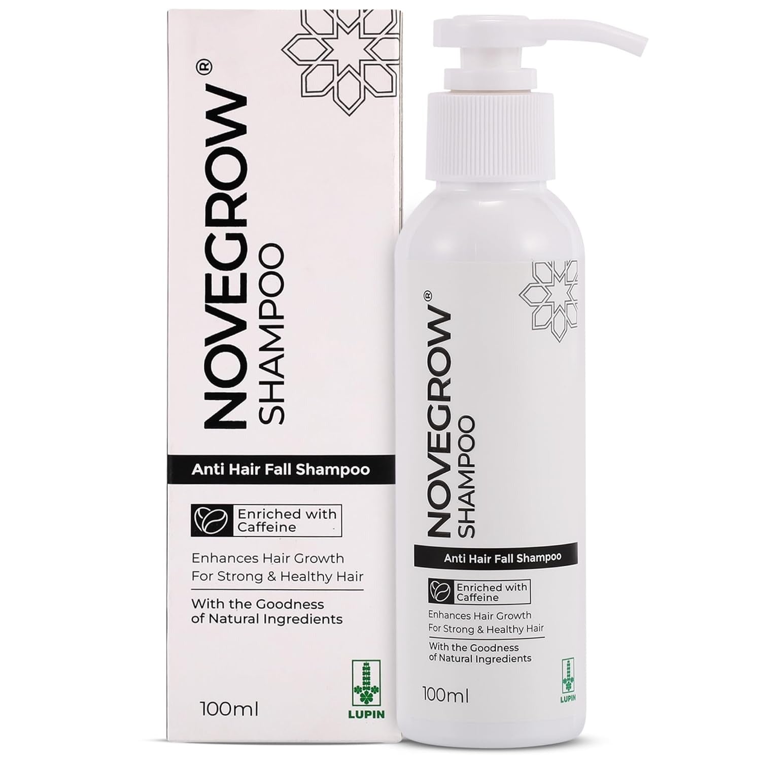 Novegrow Anti Hairfall Shampoo, Reduces Hair Loss, Frizz and Tangles, Boosts Hair Growth - 100 ml