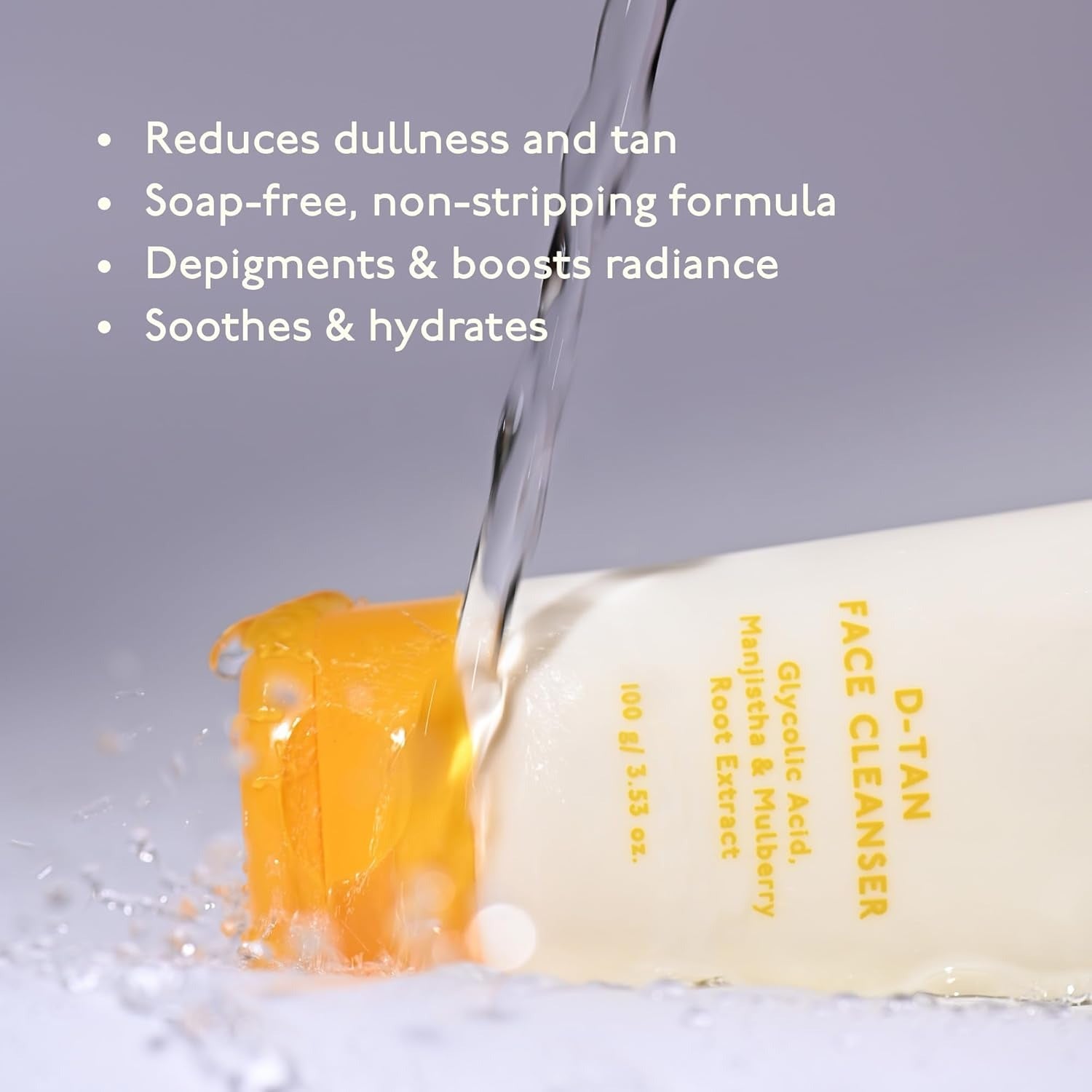 Asaya Detan Face Wash With Glycolic Acid, Berry Extract & Manjistha - 100 ml