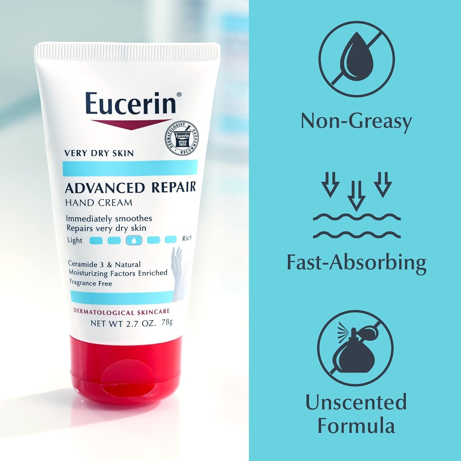 Eucerin Intensive Repair Extra-Enriched Hand Cream - 80 Gms
