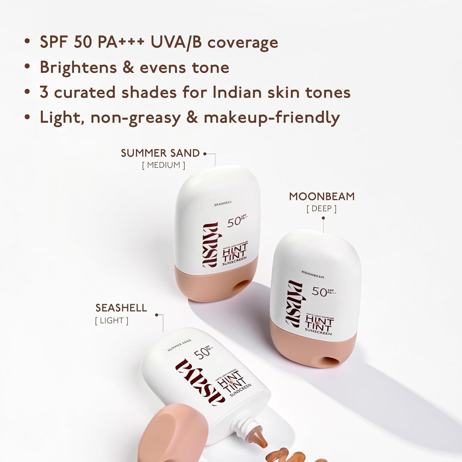 Asaya Under One Sun Hint of Tint Tinted Sunscreen SPF 50 PA++++ - 40 ml