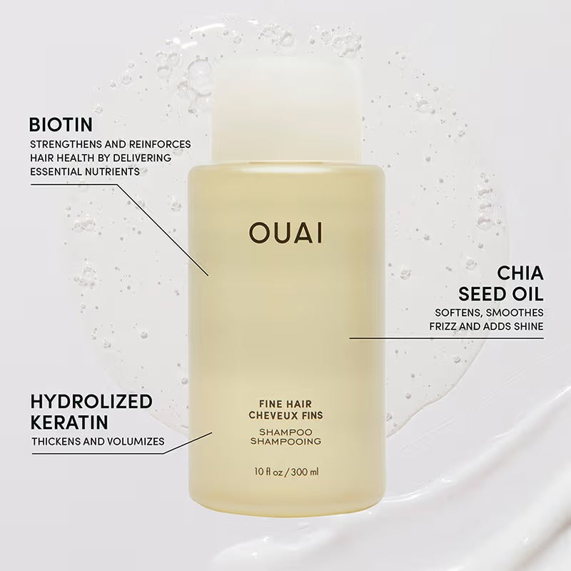 OUAI Fine Hair Cheveux Shampoo - 300 ml