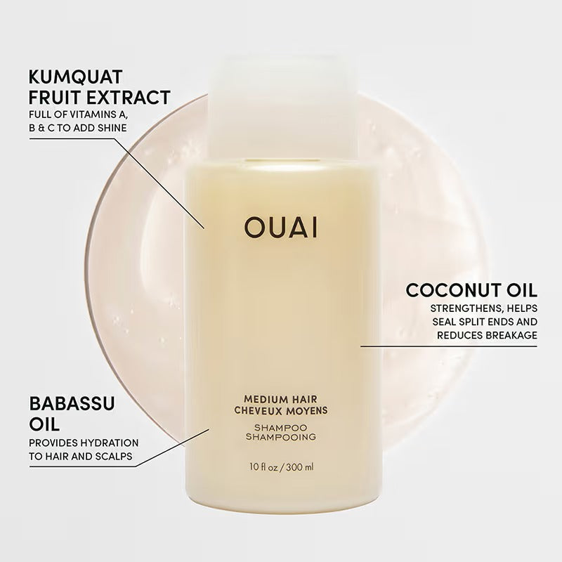 OUAI Medium Hair Cheveux Moyens Shampoo - 300 ml