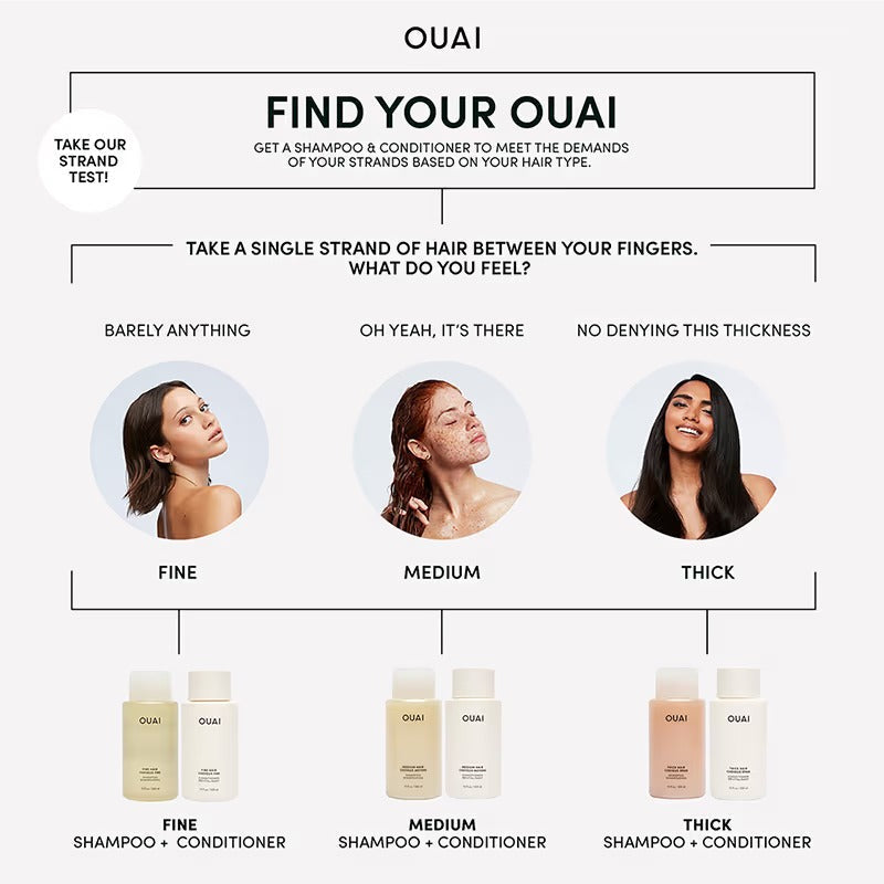 OUAI Medium Hair Cheveux Moyens Shampoo - 300 ml