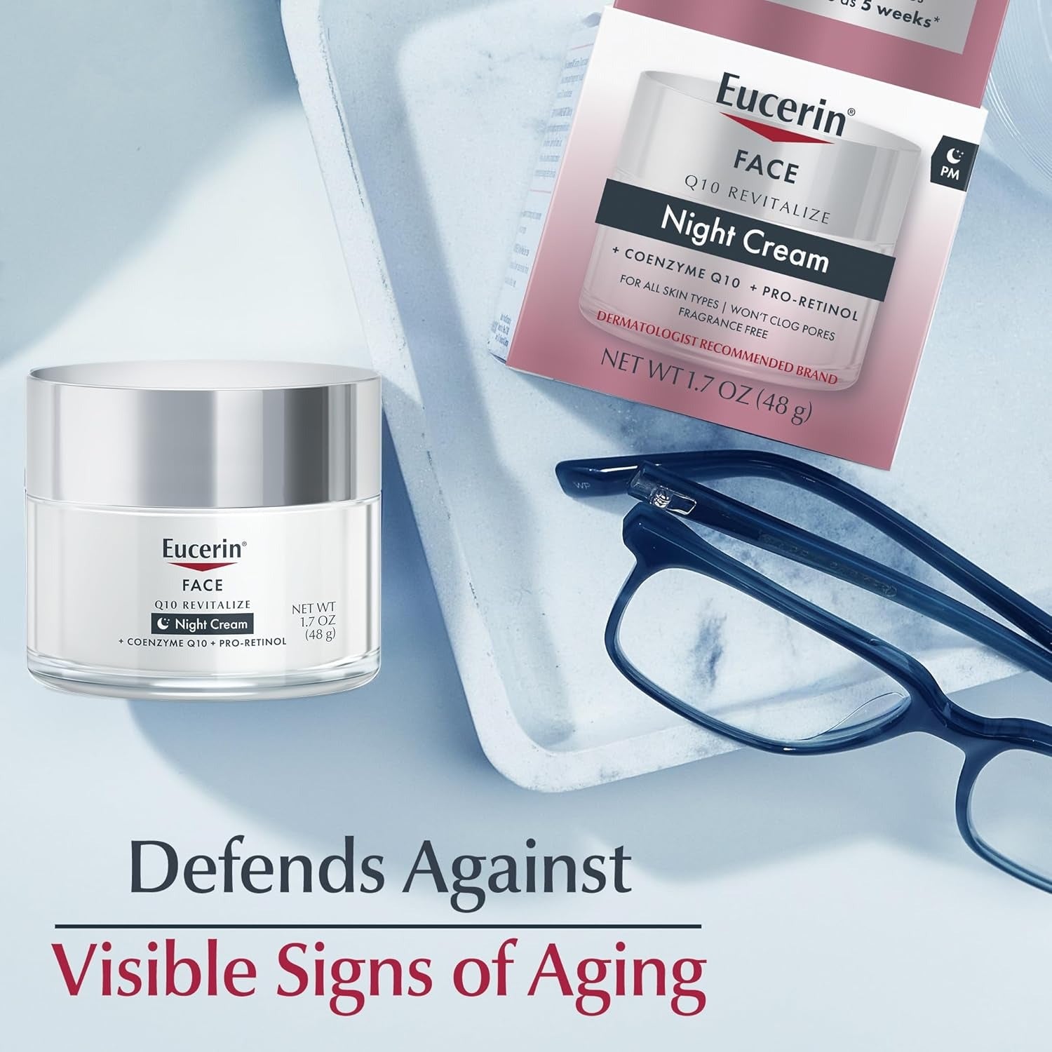 Eucerin Face Q10 Revitalize Anti Wrinkle  Night Cream - 48 Gms