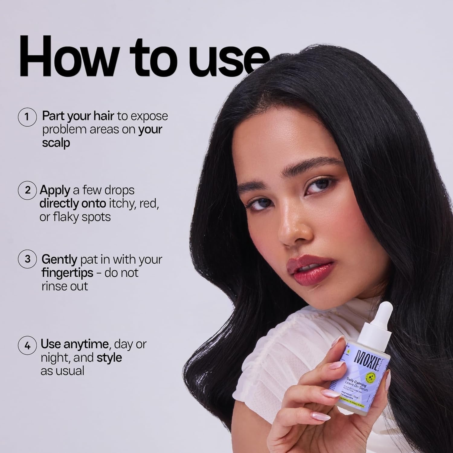 Moxie Beauty Daily Calming Leave On Serum Anti Dandruff Hair Serum - 30 ml