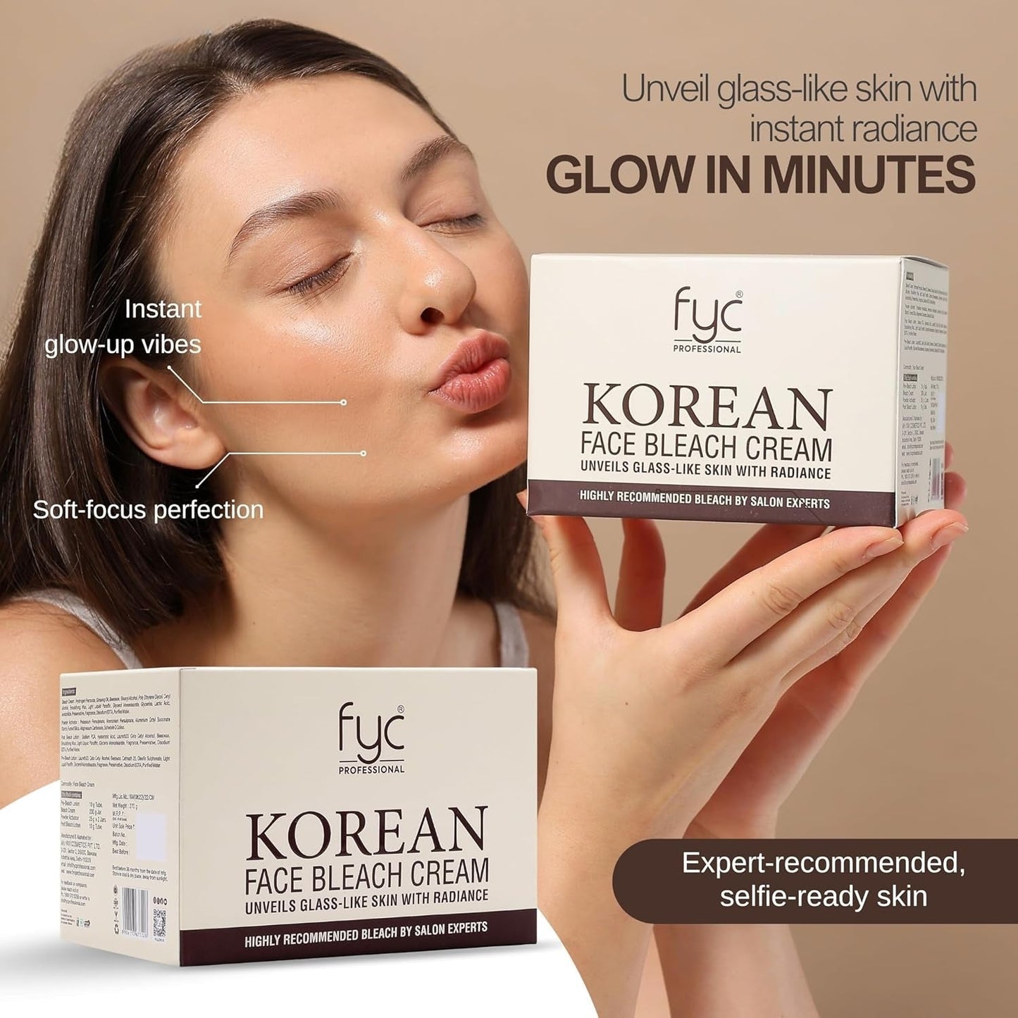 FYC Proffessional Korean Face Bleach Cream - 270 Gms