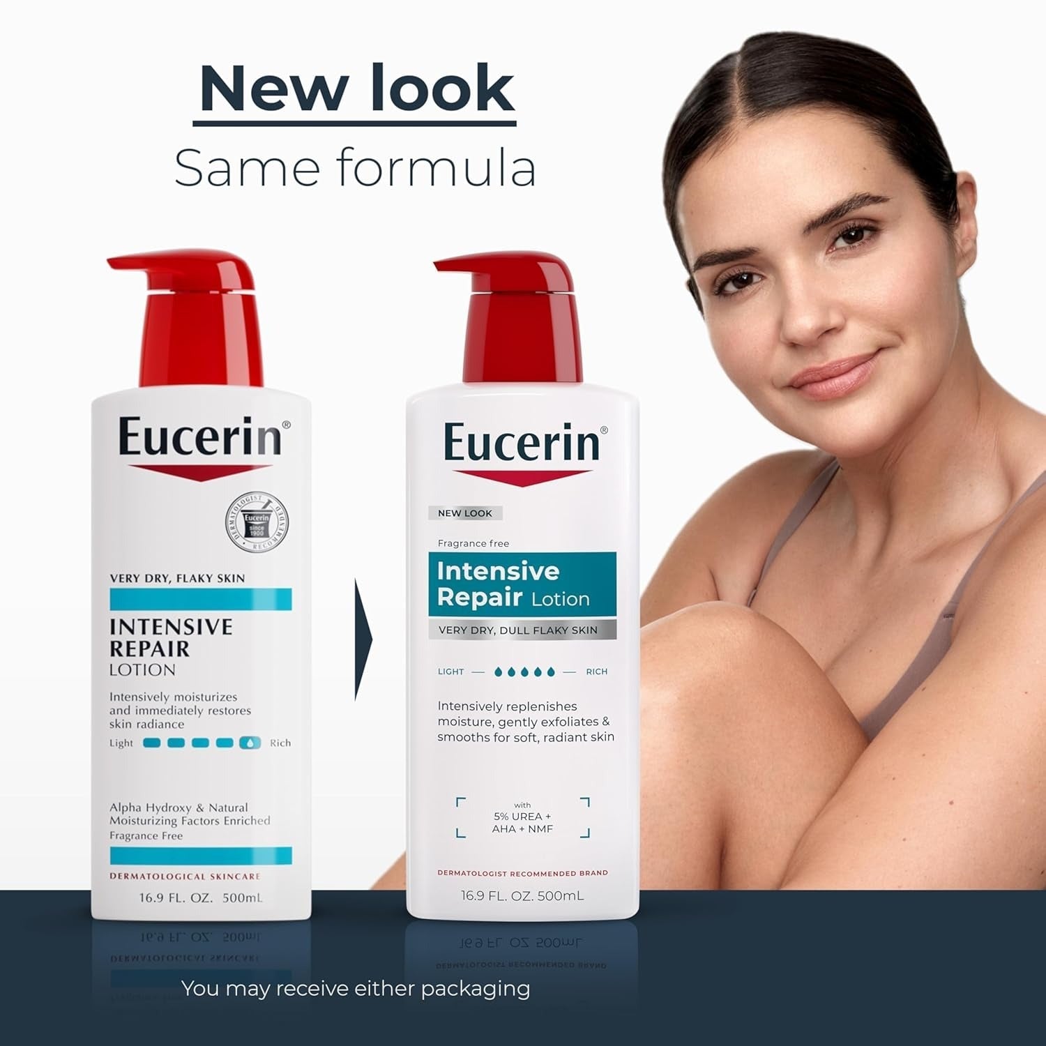 Eucerin Intensive Repair Lotion Use After Washing With Hand Soap - 500 ml
