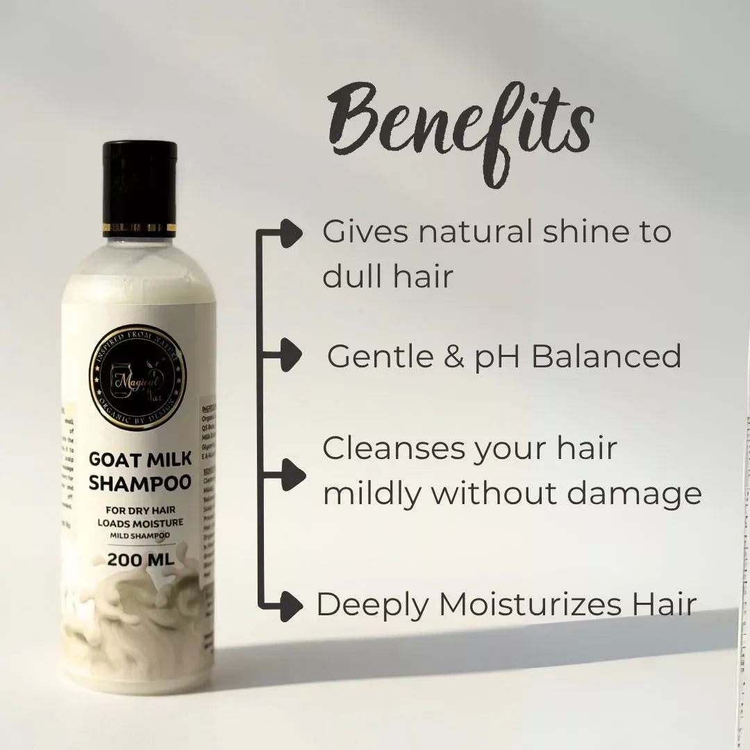 Magical Jar Goat Milk Shampoo Damaged & Sensitive Hair - 200 ml