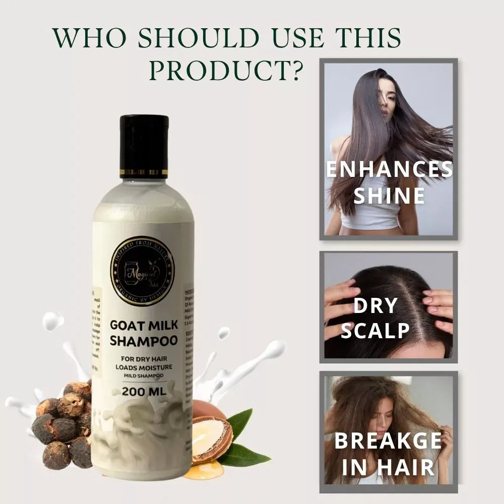 Magical Jar Goat Milk Shampoo Damaged & Sensitive Hair - 200 ml