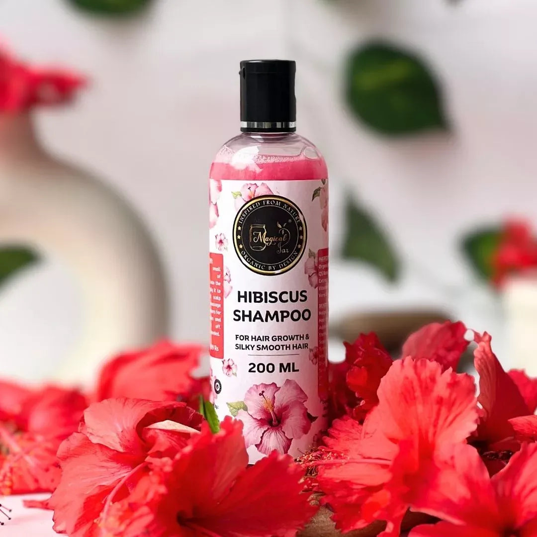 Magical Jar Hibiscus Shampoo Frizz Free, Strong & Healthy Hair - 200 ml