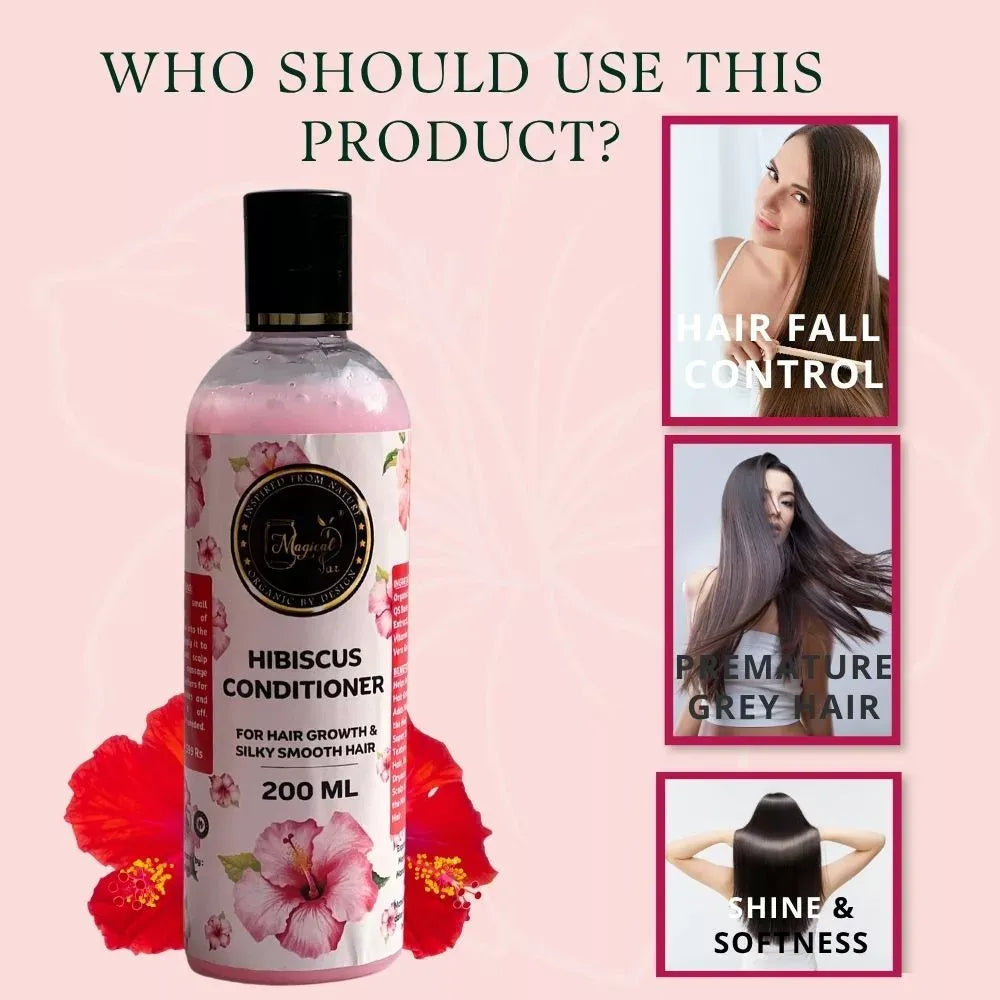 Magical Jar Hibiscus Hair Conditioner Silken Strands - 200 ml