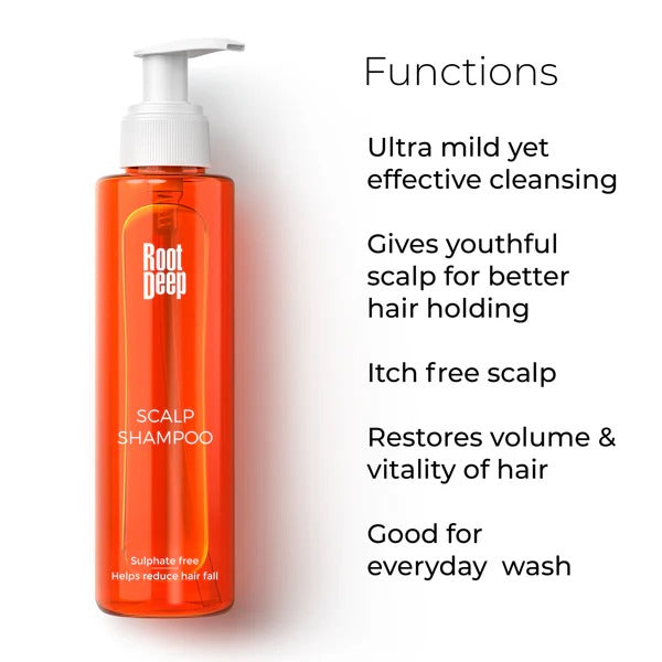 Root Deep Scalp Shampoo for Hair Fall Reduction - 200 ml