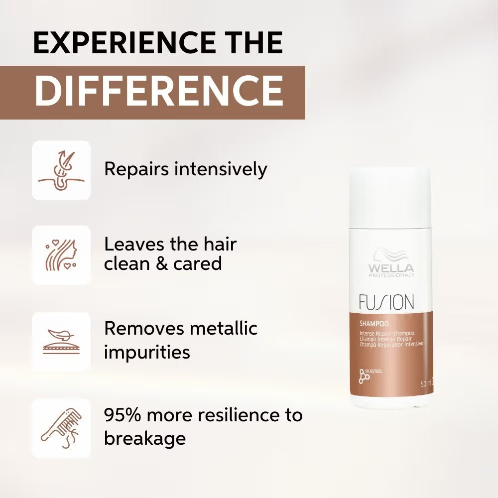 Wella Professionals Fusion Intense Repair Shampoo - 50 ml