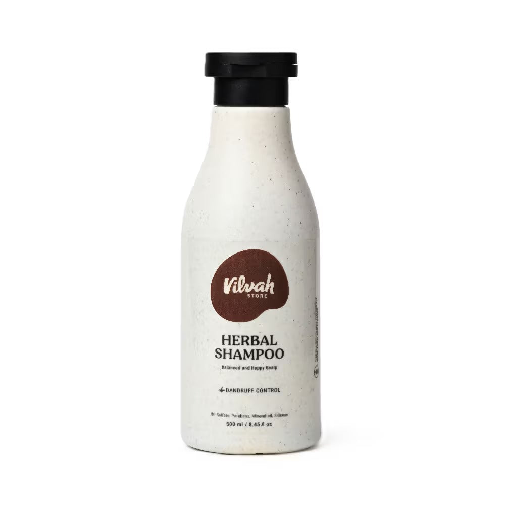 Vilvah Herbal Anti Dandruff Shampoo With Neem, Black Pepper & Amla - 500 ml