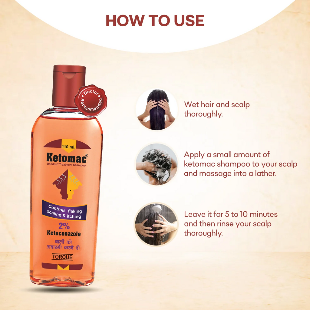 Torque Ketomac Anti Dandruff Shampoo - 110 ml