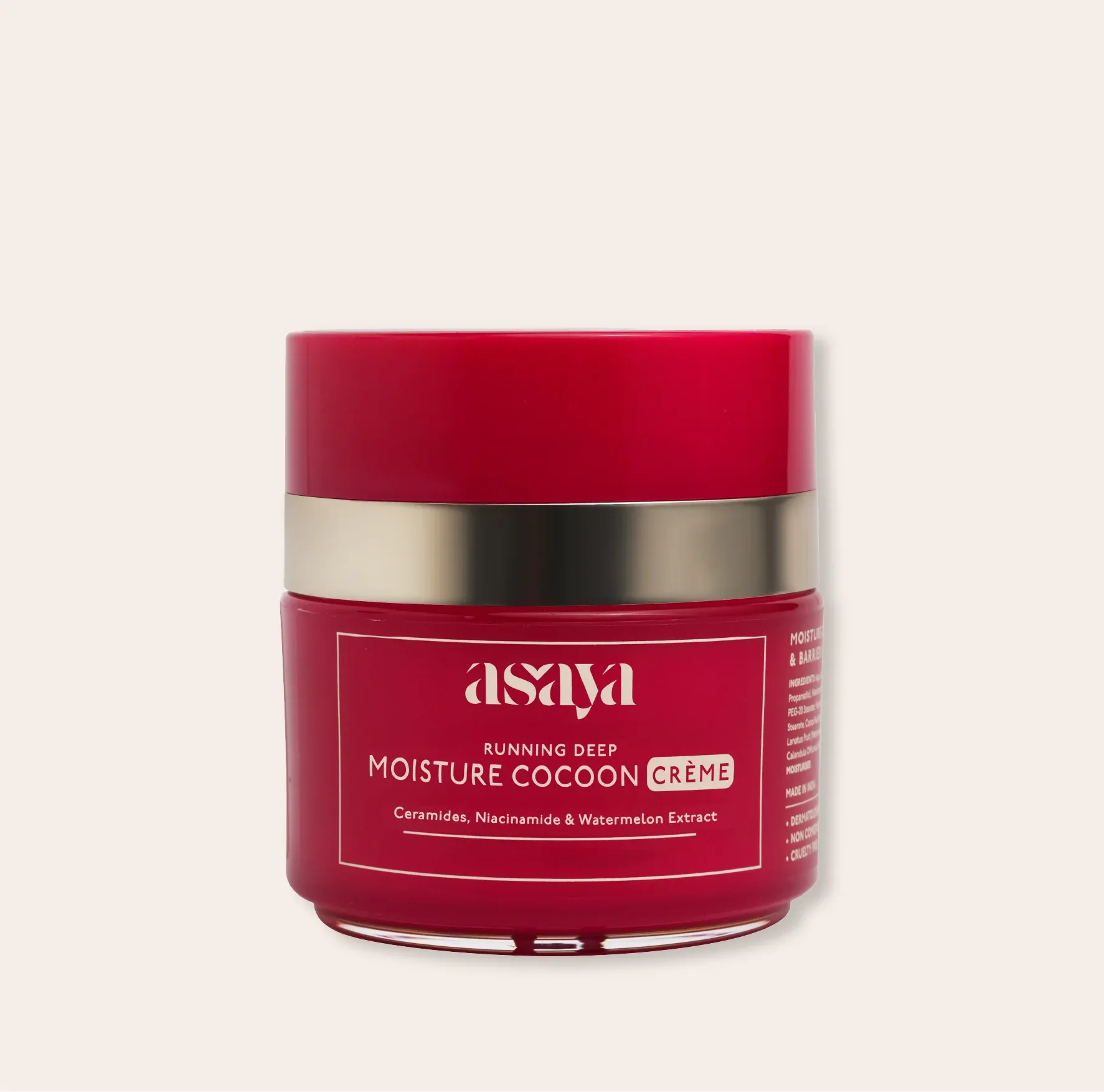 Asaya Moisture Cocoon Creme With Hydrating,Glow Moisturizer And Niacinamide - 50 Gms