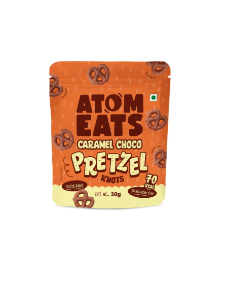 Atom Eats | Milk Choco Dipped Pretzels - Pack 1(30g Each Pack)