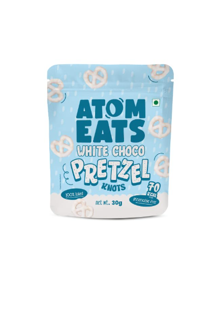Atom Eats | Milk Choco Dipped Pretzels - Pack 1(30g Each Pack)