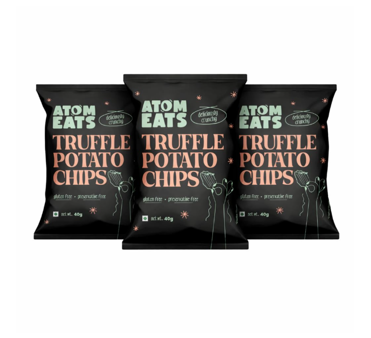 Atom Eats Umami Bomb Potato Chips - Pack of 3(40g Each Pack)