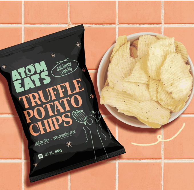 Atom Eats Umami Bomb Potato Chips - Pack of 3(40g Each Pack)
