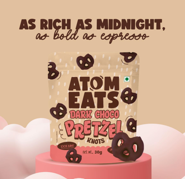 Atom Eats Classic Pretzel Variety - Pack of 5 (30g Each Pack)