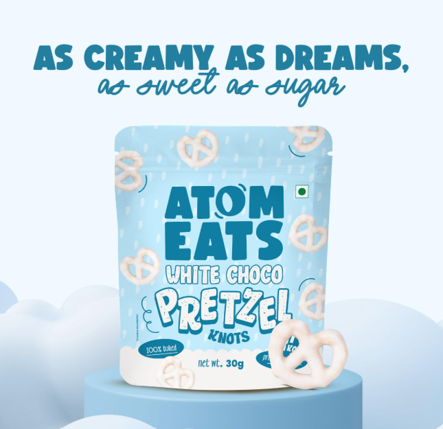 Atom Eats Classic Pretzel Variety - Pack of 5 (30g Each Pack)