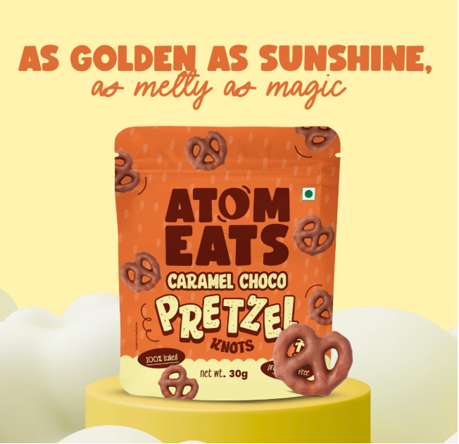 Atom Eats Choco Pretzel Variety Pack - Pack of 5 (30g Each Pack)