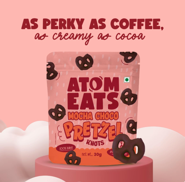 Atom Eats Choco Pretzel Variety Pack - Pack of 5 (30g Each Pack)