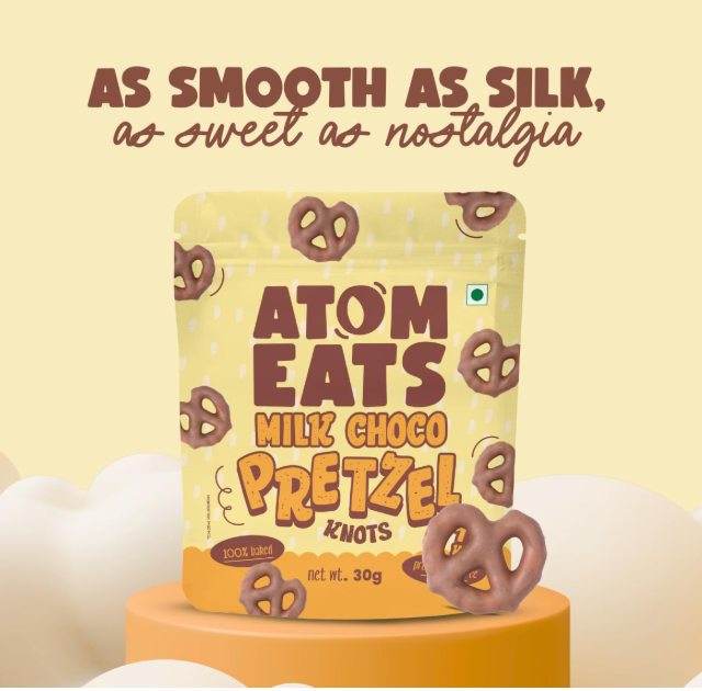 Atom Eats Choco Pretzel Variety Pack - Pack of 5 (30g Each Pack)