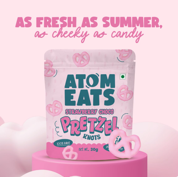 Atom Eats Choco Pretzel Variety Pack - Pack of 5 (30g Each Pack)