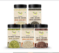 Nutri Hut Seeds Combo  - Flax, Sesame, Pumpkin & Sunflower Seeds, Sabja Seeds