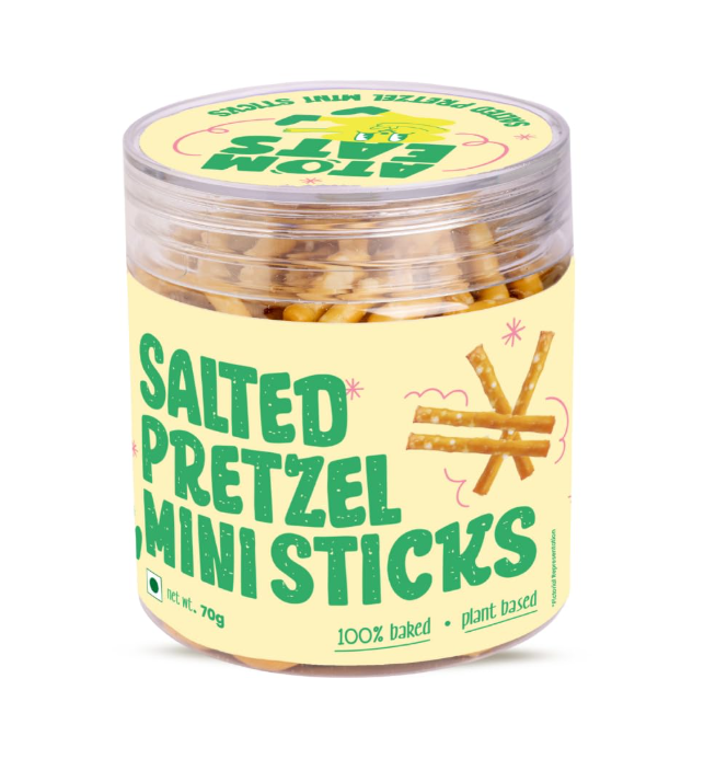 Atom Eats | Salted Mini Sticks in Jar - (Pack of 1) 70g