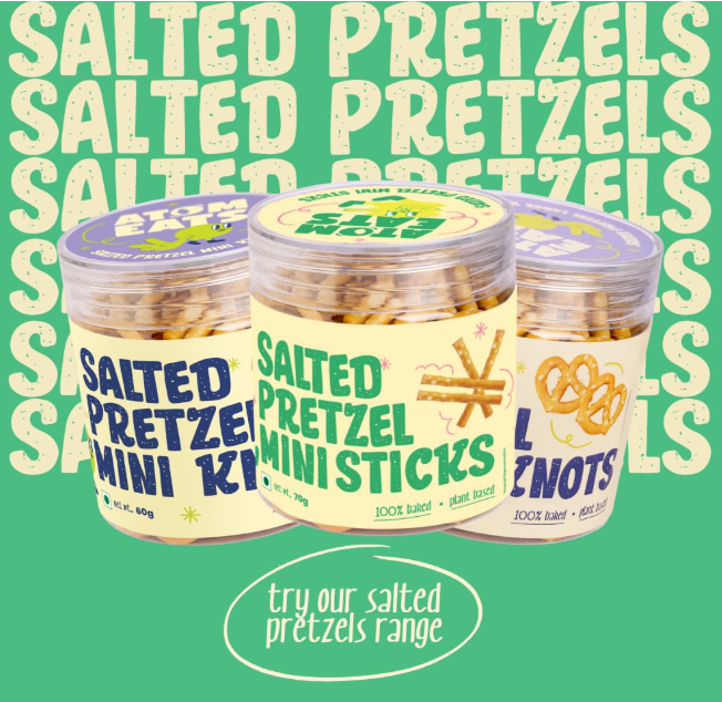 Atom Eats | Salted Mini Sticks in Jar - (Pack of 1) 70g