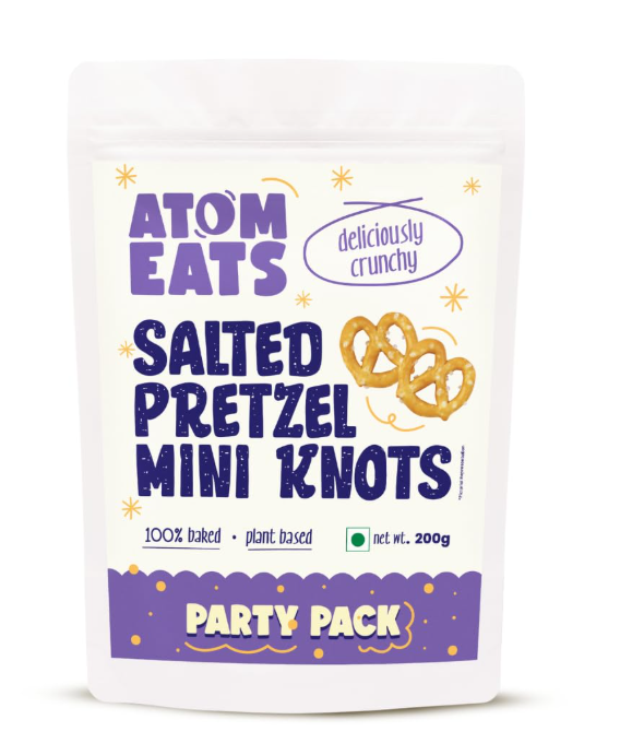 Atom Eats | Salted Pretzel Mini Knots Party Pack - 200 g