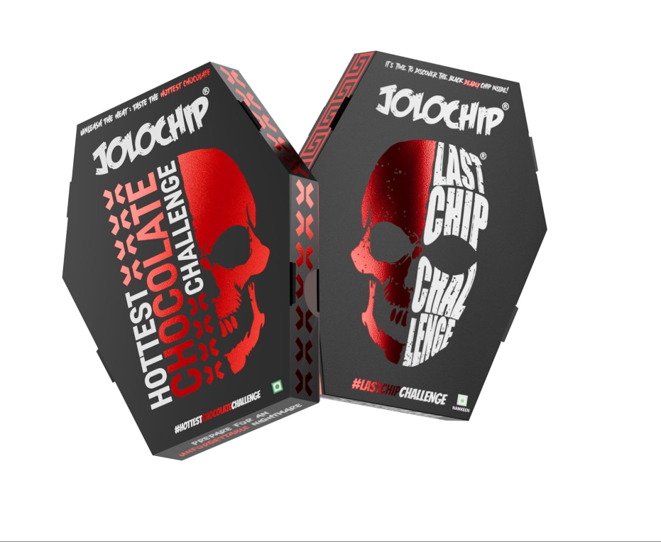 JOLOCHIP Deadly Combo - Pack of 2(Last Chip Challenge (5g) & Hottest Chocolate Challenge (10g)