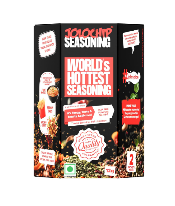 JOLOCHIP Hottest Chocolate Challenge and World’s Hottest Seasoning Combo - Pack of 2