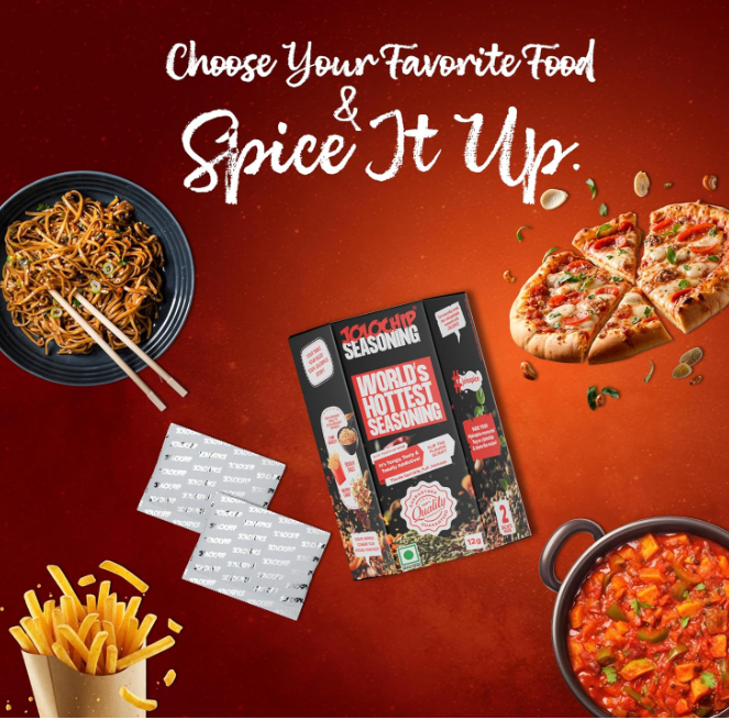 JOLOSPICE Chilli Flakes and Hottest Seasoning Combo - Pack of 3(12g Each Pack)
