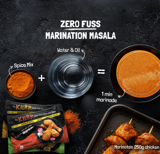 KILRR Chicken Marination Masala Variety Combo - Pack of 10