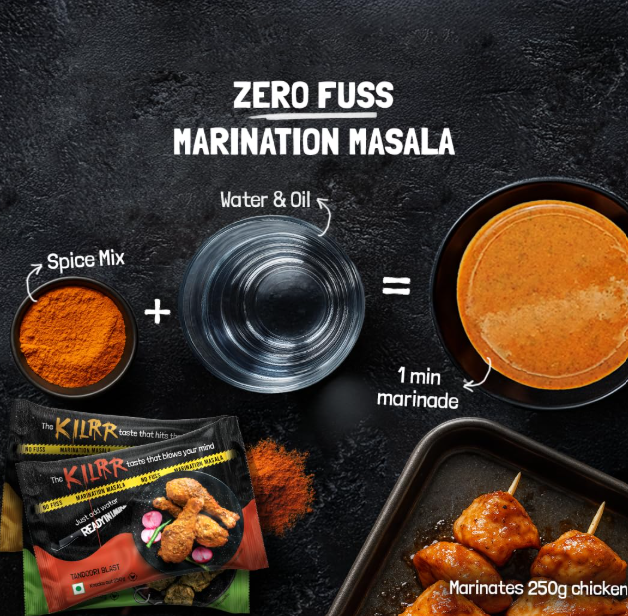 KILRR Chicken Marination Masala Combo - Pack of 15(5 Flavours x 3)