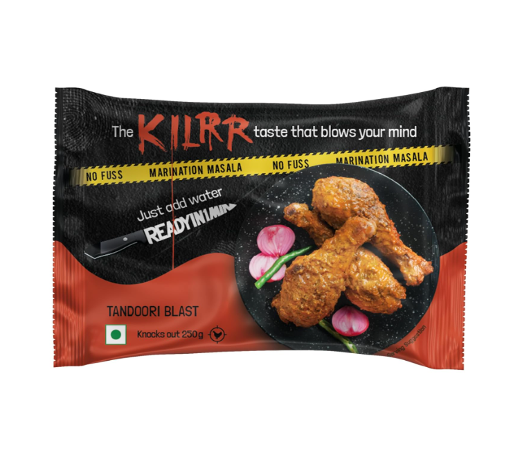KILRR Chicken Marination Tandoori Masala for 1Kg Chicken - Pack of 4