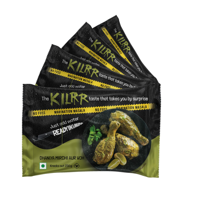 KILRR Chicken Marination Tandoori Masala for 1Kg Chicken - Pack of 4