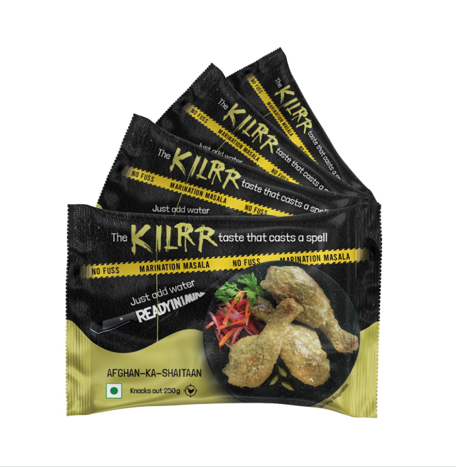 KILRR Chicken Marination Tandoori Masala for 1Kg Chicken - Pack of 4