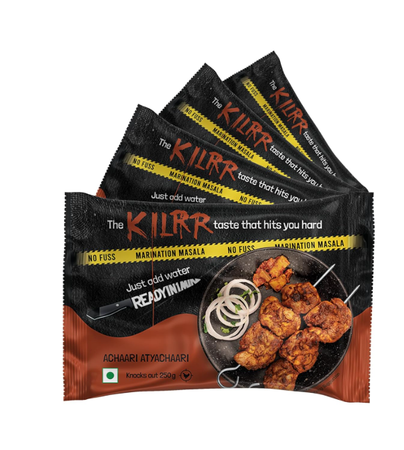 KILRR Chicken Marination Tandoori Masala for 1Kg Chicken - Pack of 4