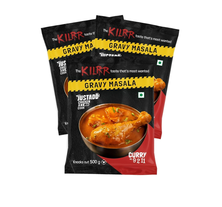 Kilrr Kaalimirch ki Haddcurry Gravy Chicken Masala - Pack of 3(58g Each Pack)