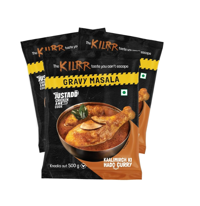 Kilrr Kaalimirch ki Haddcurry Gravy Chicken Masala - Pack of 3(58g Each Pack)