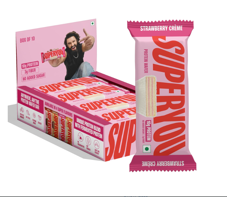 SuperYou Strawberry Protein Wafer Bars Packs